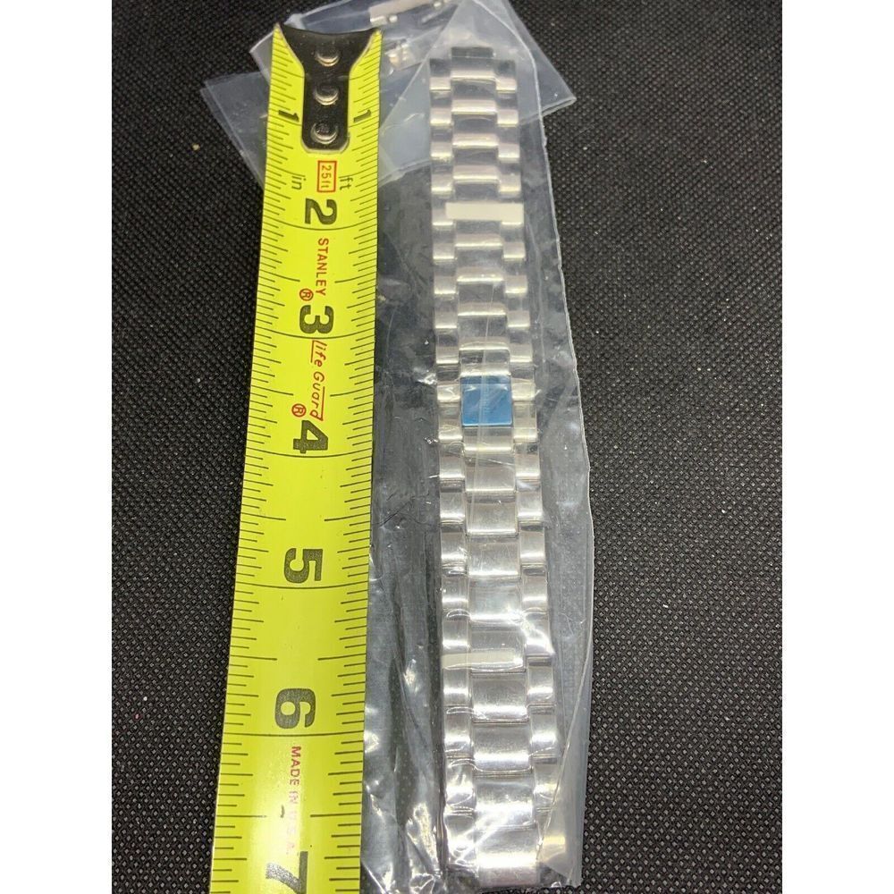 Relic 20mm Stainless Steel Silver Bracelet Watch Band With Pins S192
